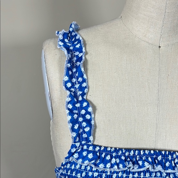 Blue Midi Dress with Flattering Fit - Picture 7 of 9